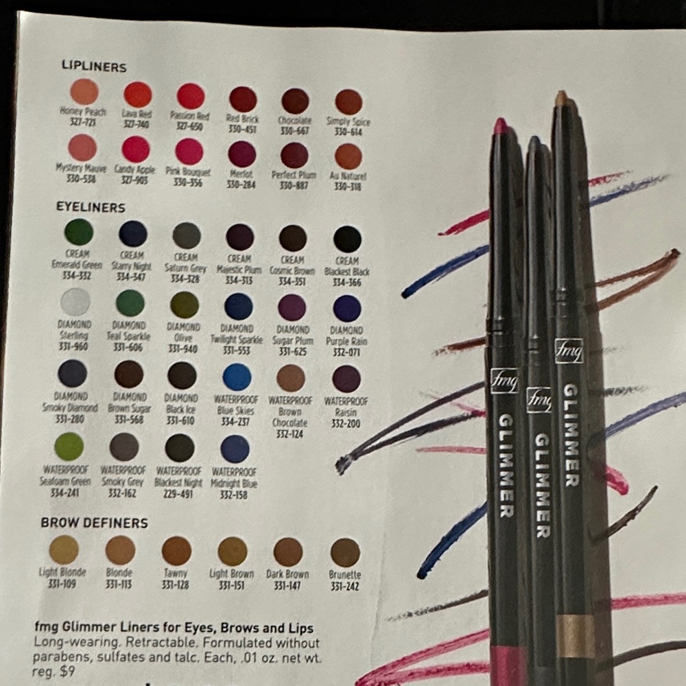 Avon Glimmer Eyeliners - Black, Brown, Blue, Purple - Picture 1 of 1